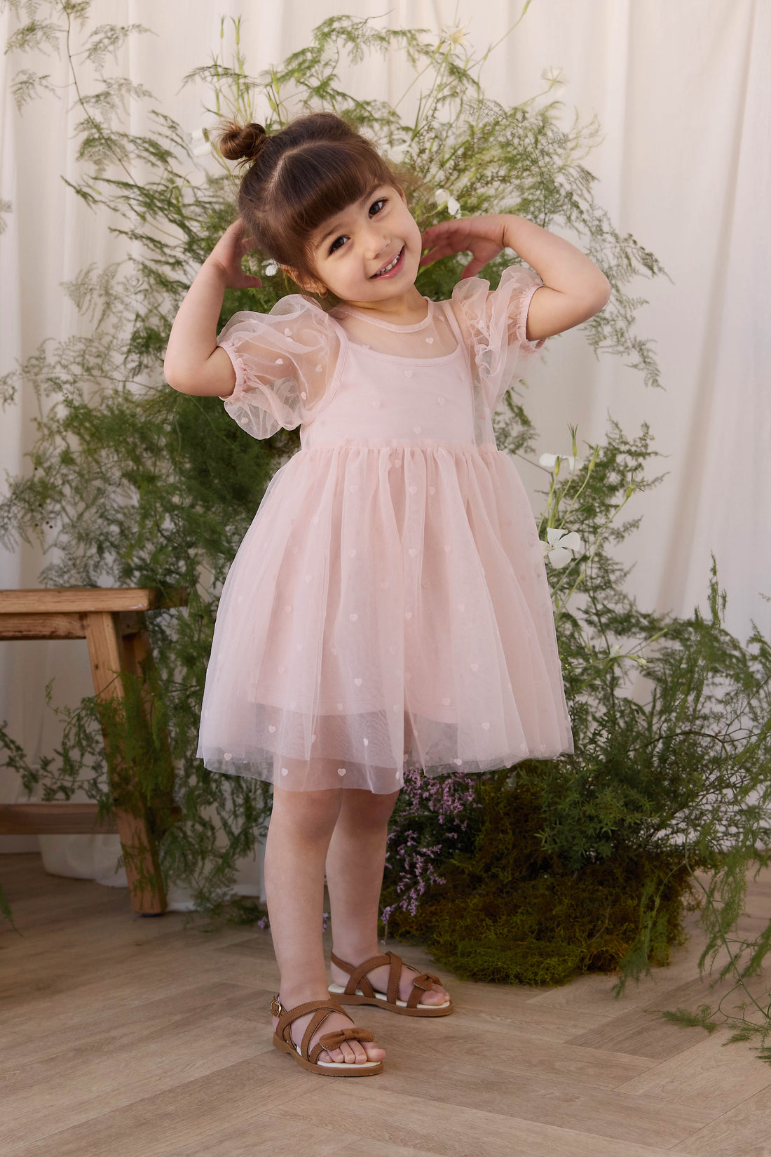 Zoella Tulle Dress - Petite Heart Rosie Childrens Dress from Jamie Kay Australia