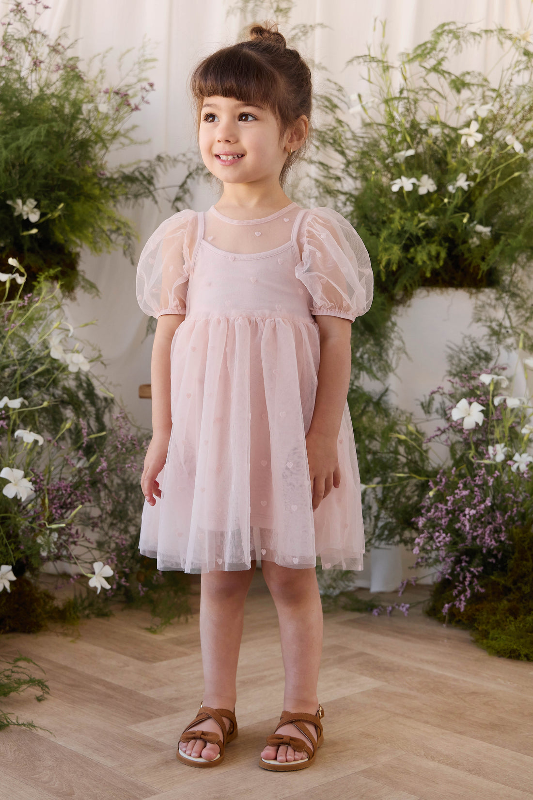 Zoella Tulle Dress - Petite Heart Rosie Childrens Dress from Jamie Kay Australia