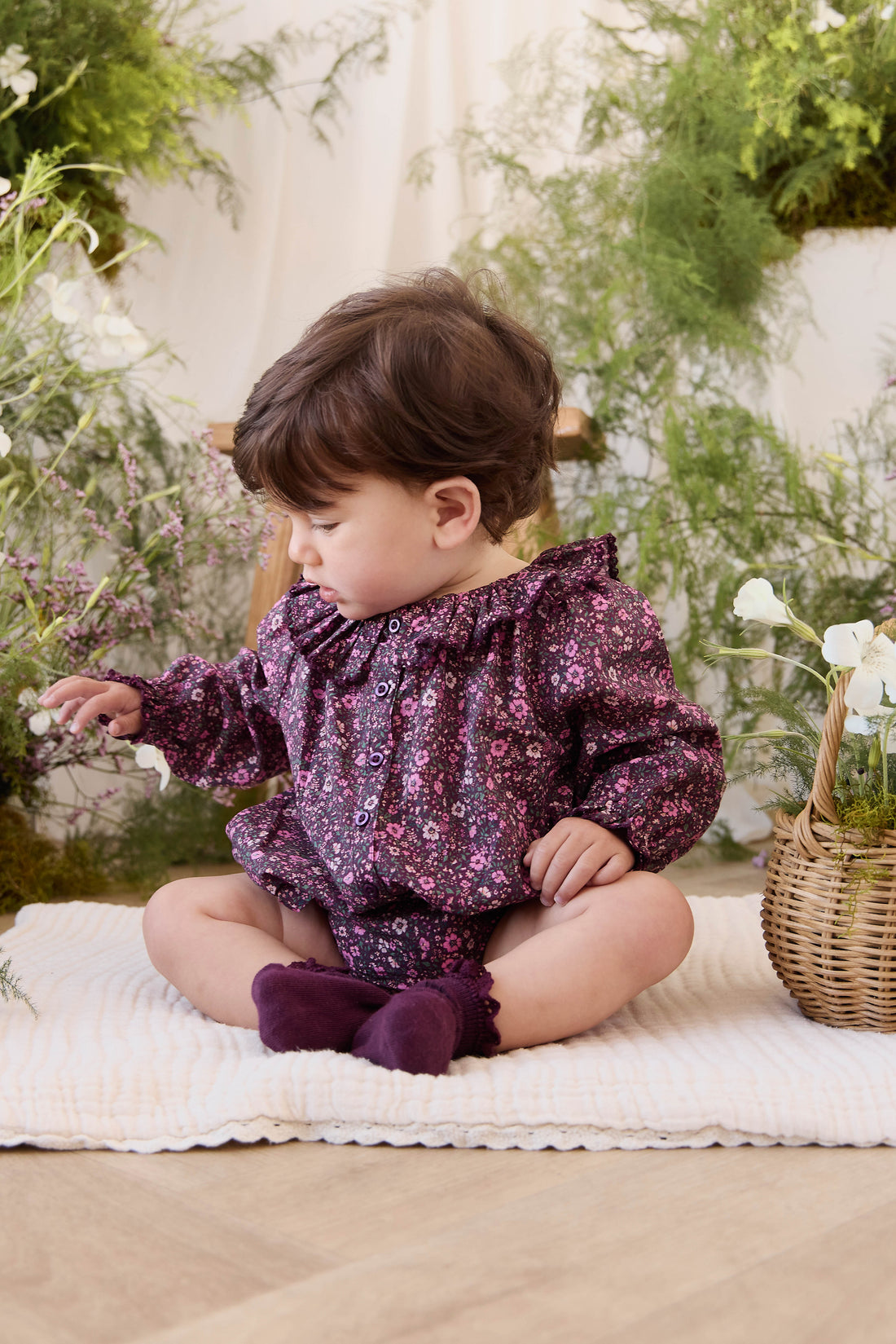 Organic Cotton Frill Bloomer - Flora Fig Childrens Bloomer from Jamie Kay Australia