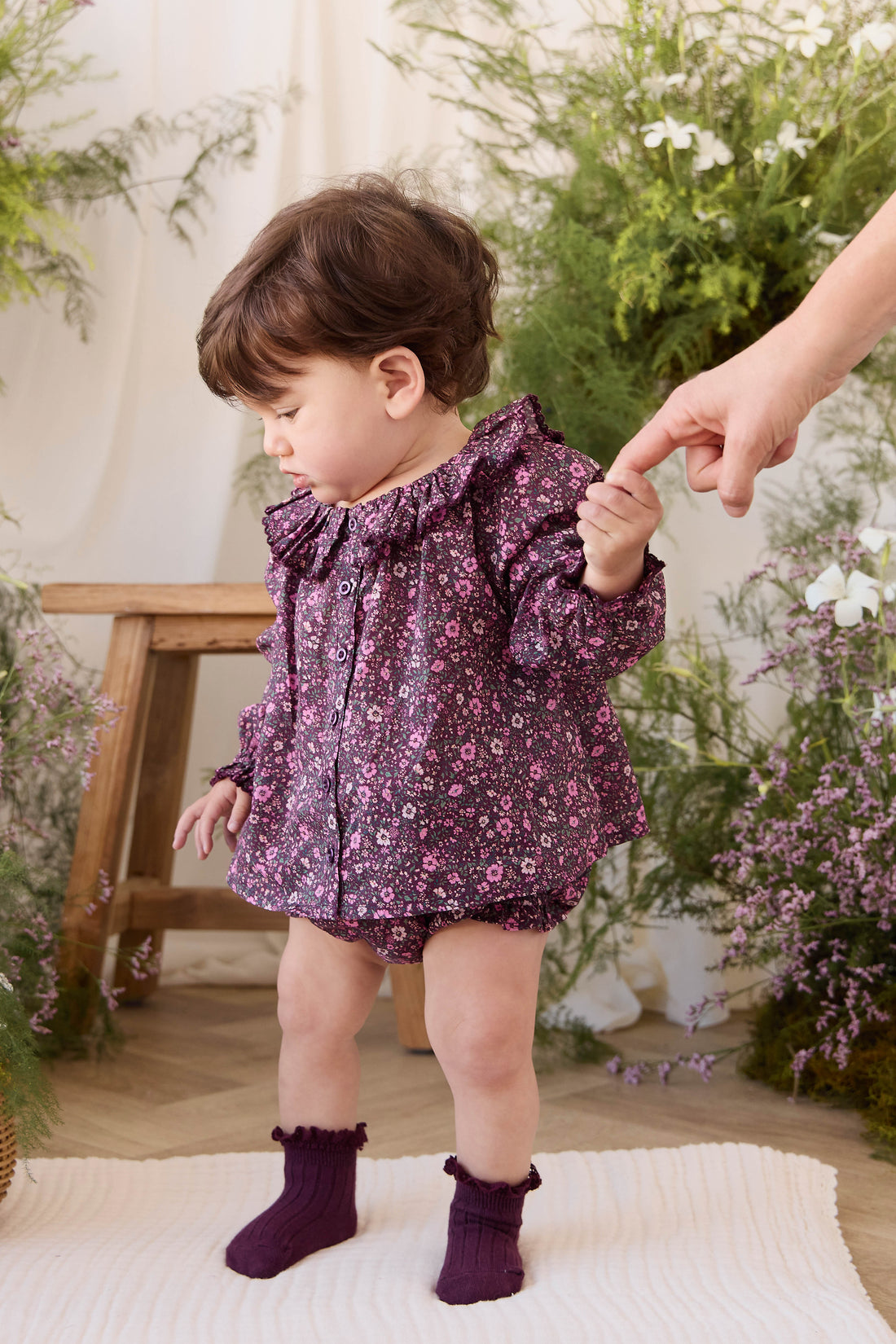Organic Cotton Frill Bloomer - Flora Fig Childrens Bloomer from Jamie Kay Australia