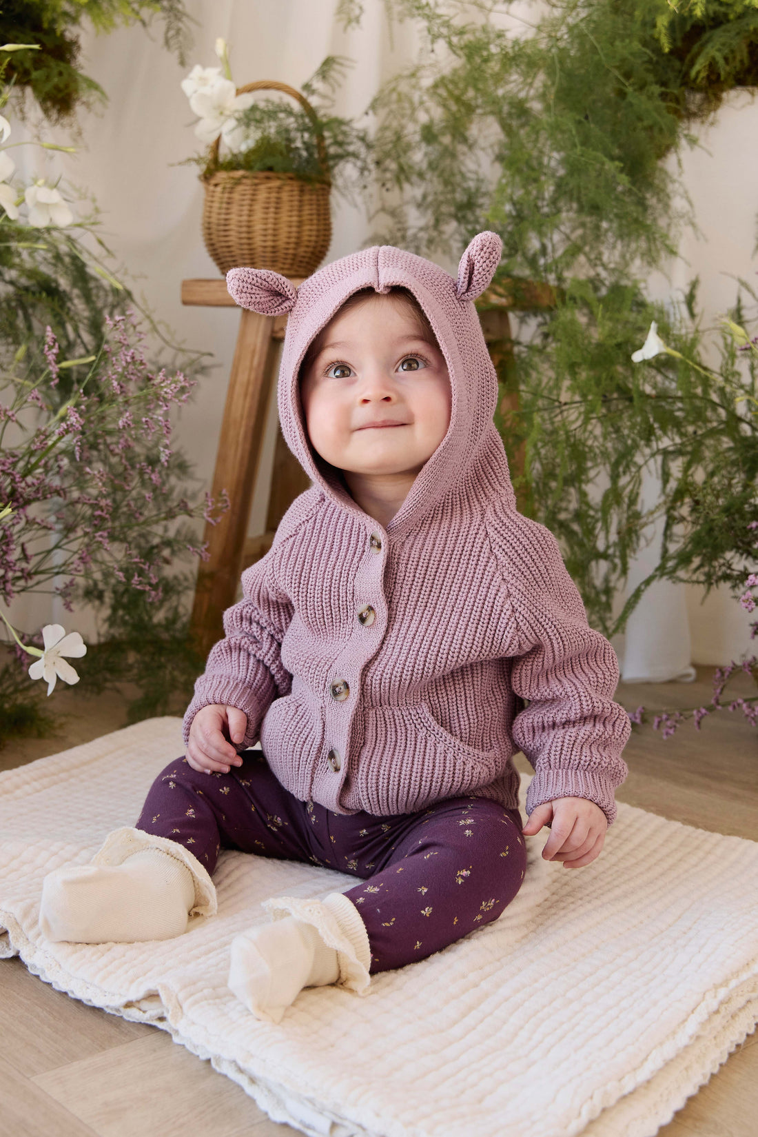 Organic Cotton Everyday Legging - Dina Fig Childrens Legging from Jamie Kay Australia