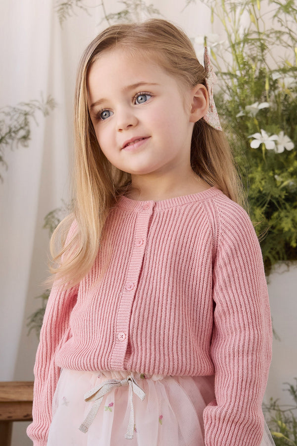 Matilda Cardigan - Pale Blush Childrens Cardigan from Jamie Kay Australia