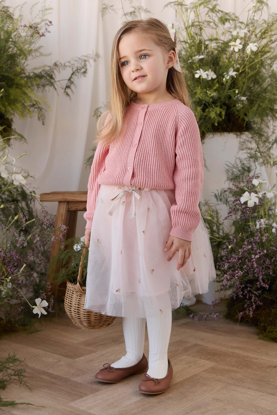 Bellamy Skirt - Rosebud Tulle Childrens Skirt from Jamie Kay Australia