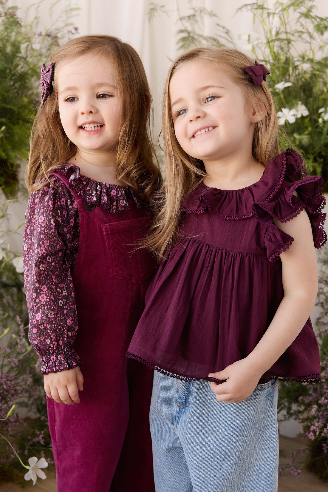 Organic Cotton Banks Blouse - Fig Childrens Top from Jamie Kay Australia
