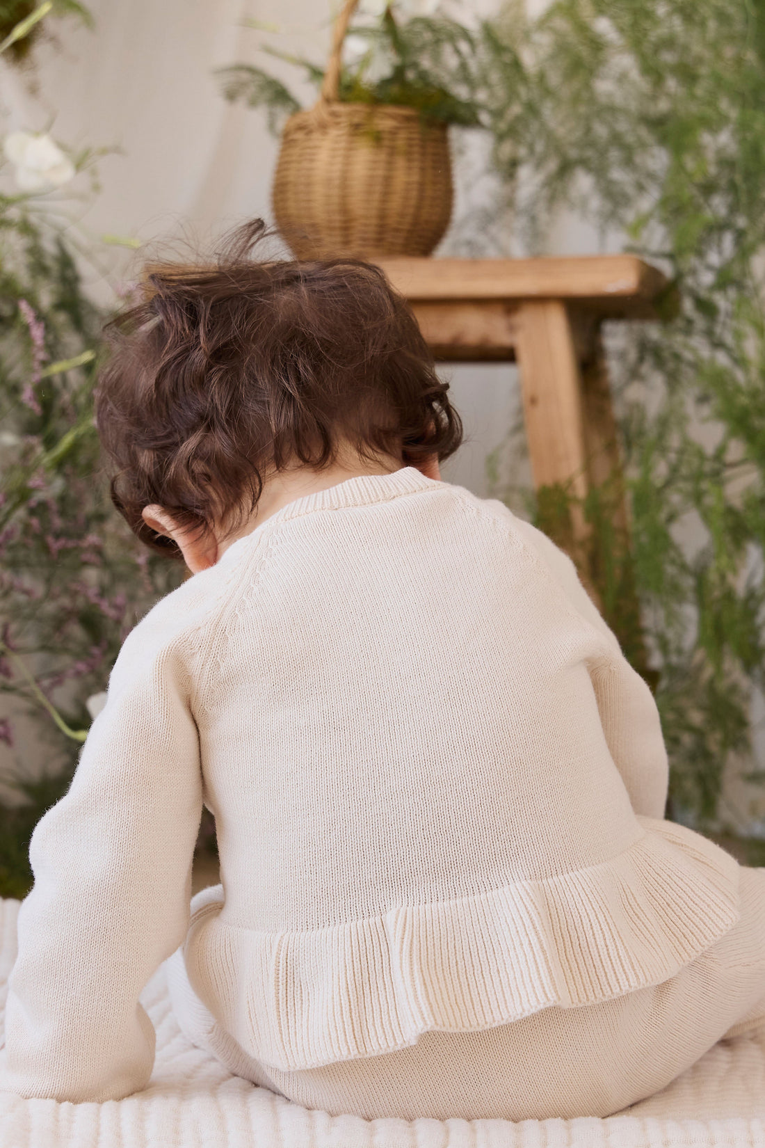 Lyla Cardigan - Vanilla Childrens Cardigan from Jamie Kay Australia