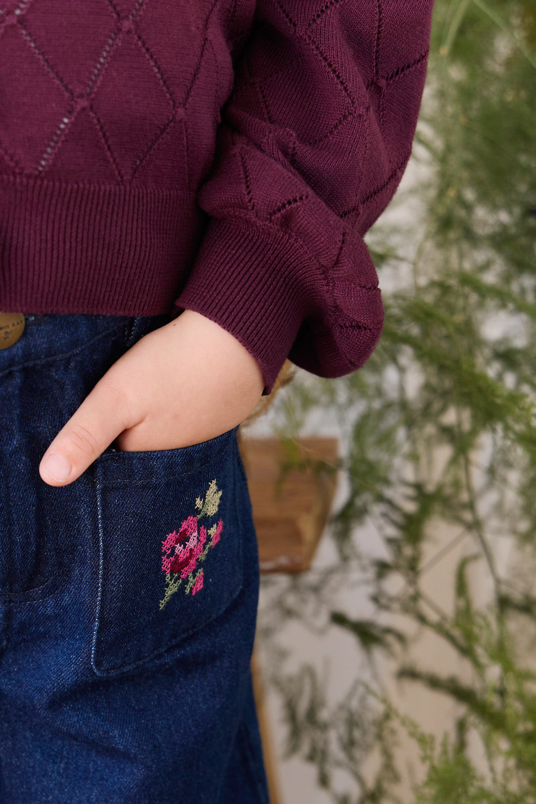 Lilah Cardigan - Fig Childrens Cardigan from Jamie Kay Australia