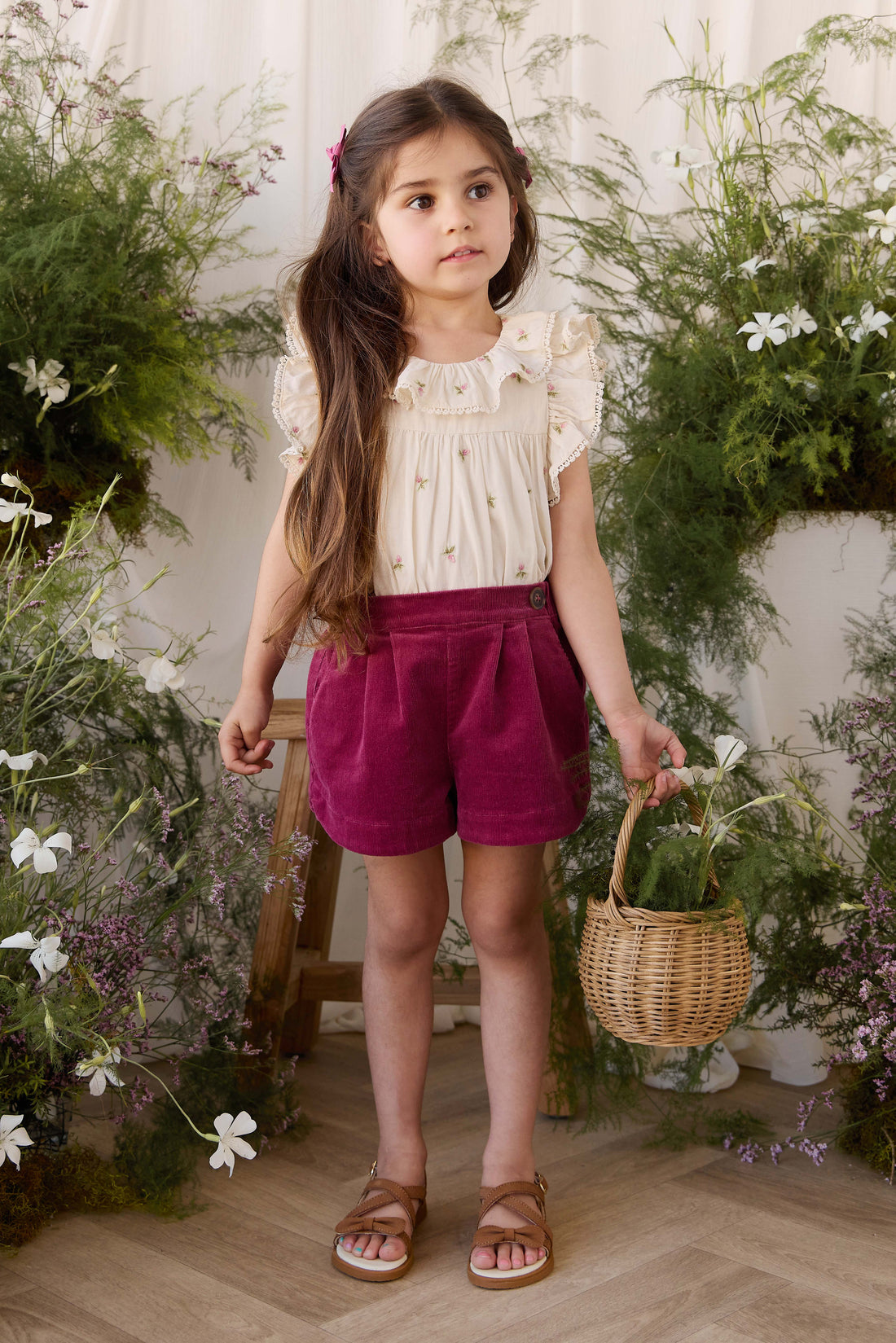 Jardine Short - Rose Petal Childrens Shorts from Jamie Kay Australia