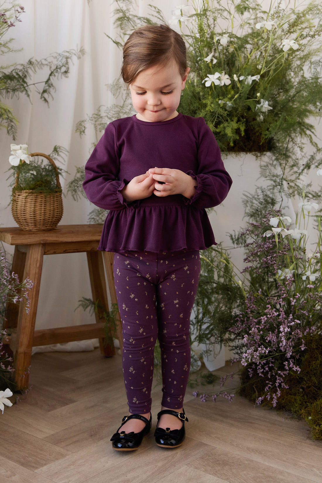 Organic Cotton Everyday Legging - Dina Fig Childrens Legging from Jamie Kay Australia