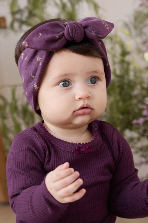 Organic Cotton Modal Maude Bodysuit - Fig Childrens Bodysuit from Jamie Kay Australia
