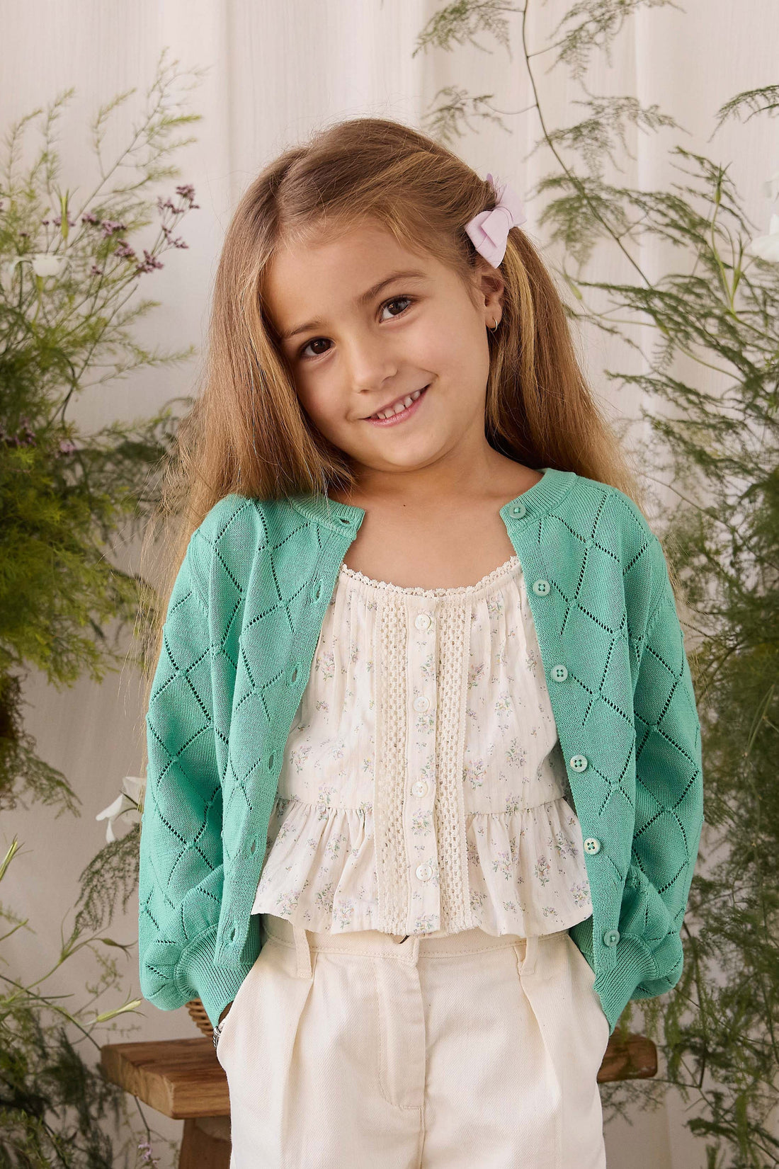 Lilah Cardigan - Lilypad Childrens Cardigan from Jamie Kay Australia