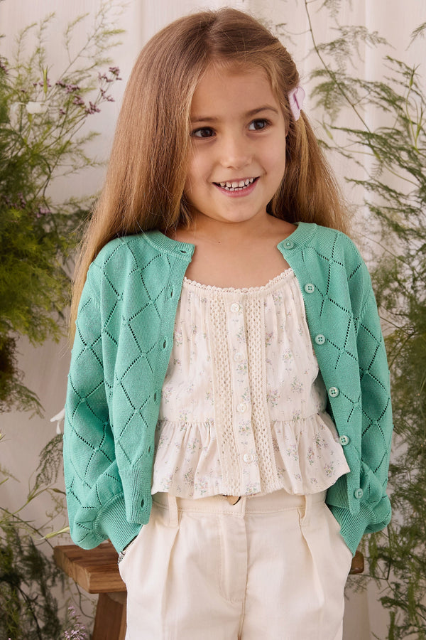 Lilah Cardigan - Lilypad Childrens Cardigan from Jamie Kay Australia