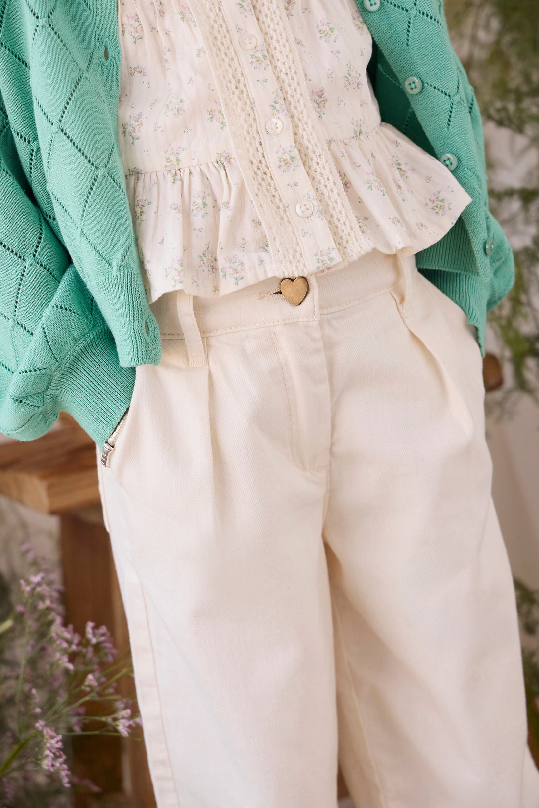 Nicolette Pant - Natural Childrens Pants from Jamie Kay Australia