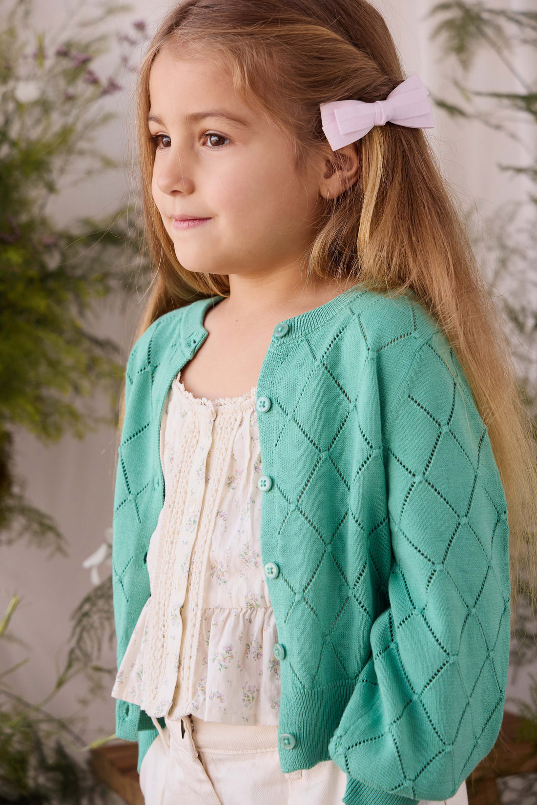 Lilah Cardigan - Lilypad Childrens Cardigan from Jamie Kay Australia