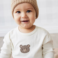 Pima Cotton Arnold Long Sleeve Top - Cloud Bear Childrens Top from Jamie Kay Australia