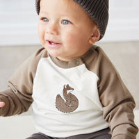 Leon Knitted Beanie - Wolf Childrens Hat from Jamie Kay Australia