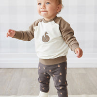 Organic Cotton Everyday Legging - Fox Cubs Wolf Childrens Legging from Jamie Kay Australia