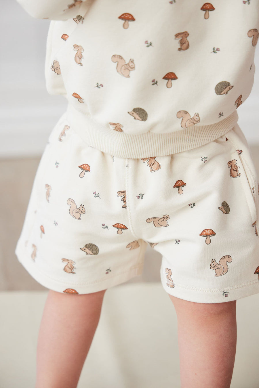 Organic Cotton Jalen Short - Woodland Friends Childrens Short from Jamie Kay Australia