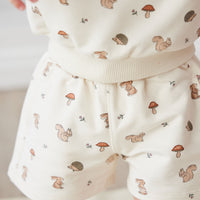 Organic Cotton Jalen Short - Woodland Friends Childrens Short from Jamie Kay Australia