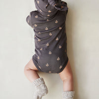 Organic Cotton Fernley Bodysuit - Fox Cubs Wolf Childrens Bodysuit from Jamie Kay Australia