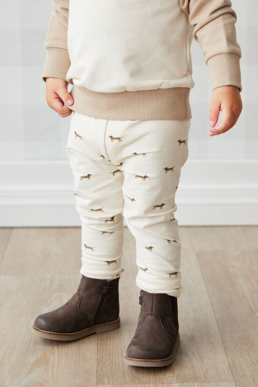 Leather Boot with Elastic - Wolf Childrens Footwear from Jamie Kay Australia