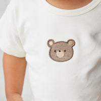 Pima Cotton Hunter Tee - Cloud Bear Childrens Top from Jamie Kay Australia