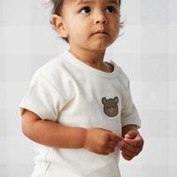 Pima Cotton Hunter Tee - Cloud Bear Childrens Top from Jamie Kay Australia