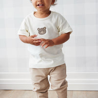 Pima Cotton Hunter Tee - Cloud Bear Childrens Top from Jamie Kay Australia