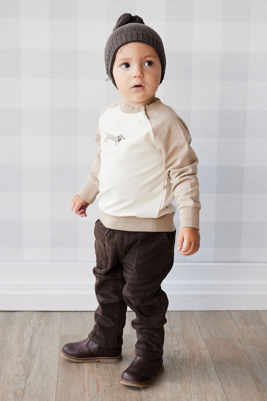 Cillian Cord Pant - Wolf Childrens Pant from Jamie Kay Australia