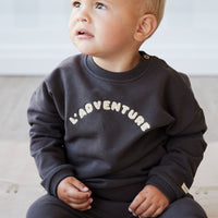 Organic Cotton Damien Sweatshirt - Kalamata L' Adventure Childrens Top from Jamie Kay Australia