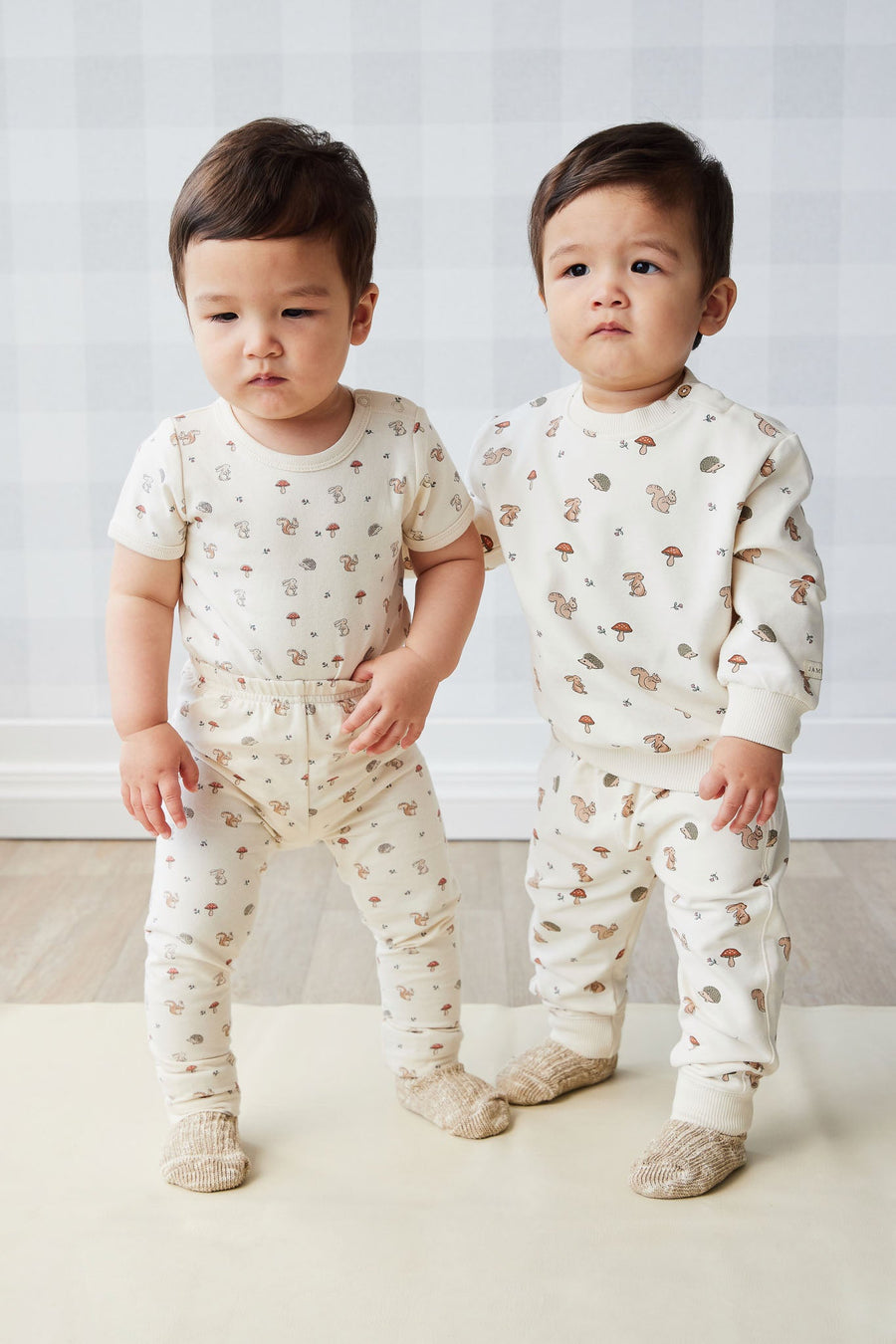 Organic Cotton Jalen Track Pant - Woodland Friends Childrens Pant from Jamie Kay Australia