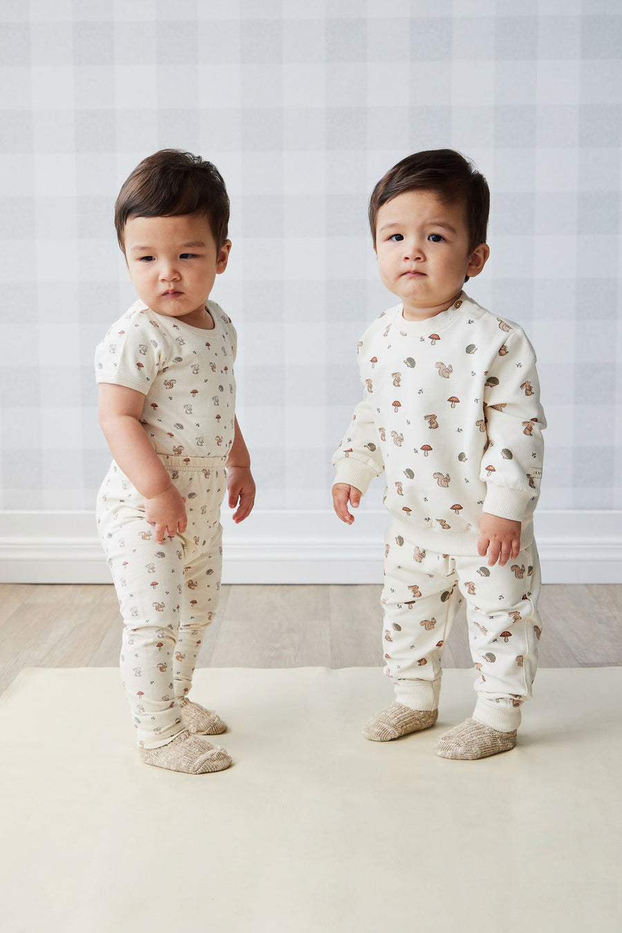 Organic Cotton Jalen Track Pant - Woodland Friends Childrens Pant from Jamie Kay Australia