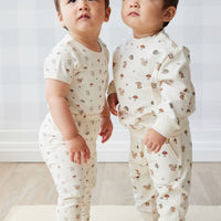 Organic Cotton Everyday Legging - Woodland Friends Childrens Legging from Jamie Kay Australia