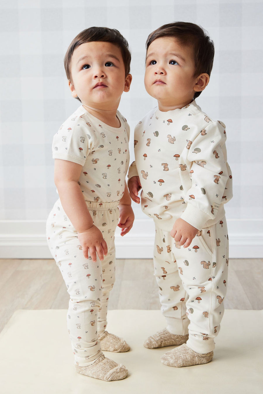 Organic Cotton Jalen Track Pant - Woodland Friends Childrens Pant from Jamie Kay Australia