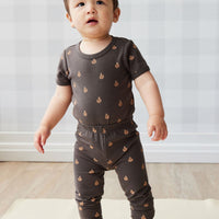 Organic Cotton Everyday Legging - Fox Cubs Wolf Childrens Legging from Jamie Kay Australia