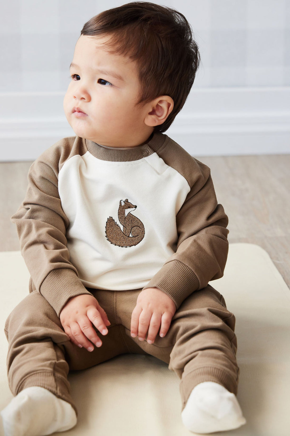 Organic Cotton Tao Sweatshirt - Oak Fox Childrens Top from Jamie Kay Australia