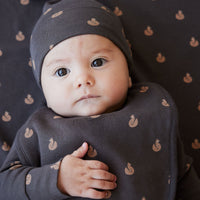 Organic Cotton Bib - Fox Cubs Wolf Childrens Bib from Jamie Kay Australia