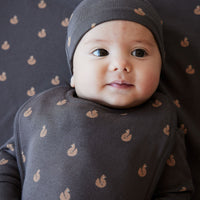 Organic Cotton Bib - Fox Cubs Wolf Childrens Bib from Jamie Kay Australia