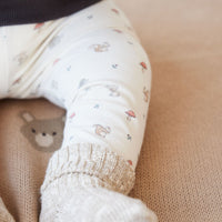 Organic Cotton Everyday Legging - Woodland Friends Childrens Legging from Jamie Kay Australia