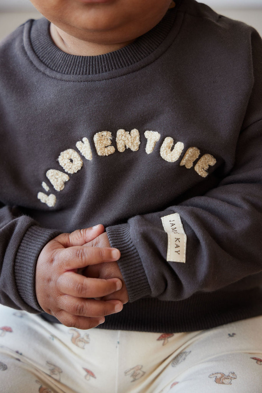 Organic Cotton Damien Sweatshirt - Kalamata L' Adventure Childrens Top from Jamie Kay Australia