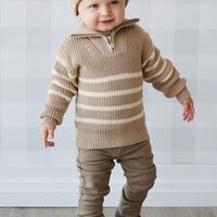 Austin Cotton Twill Pant - Oak Childrens Pant from Jamie Kay Australia