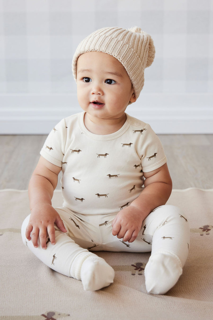 Organic Cotton Everyday Legging - Woodland Friends Childrens Legging from Jamie Kay Australia