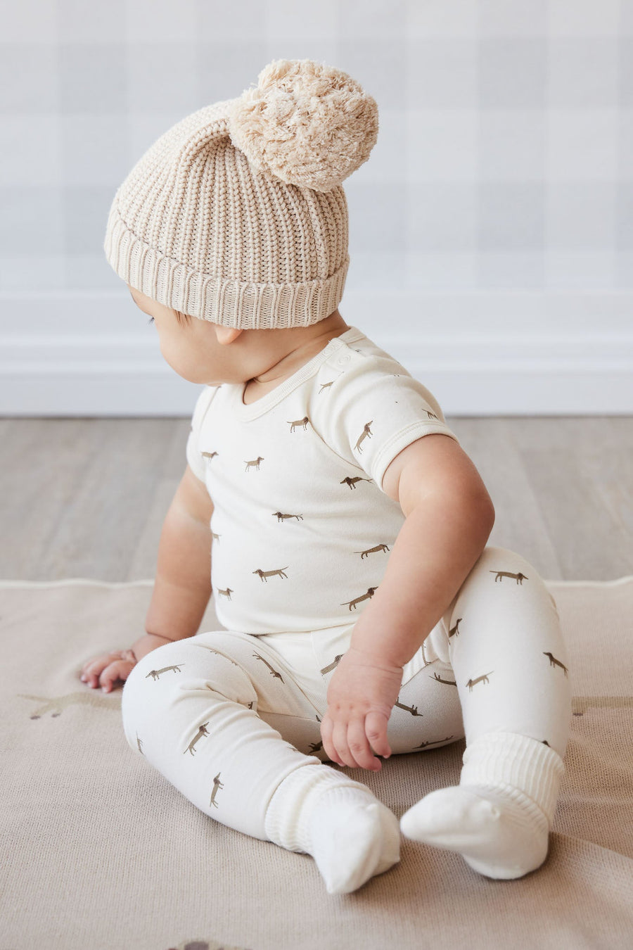 Organic Cotton Everyday Legging - Woodland Friends Childrens Legging from Jamie Kay Australia