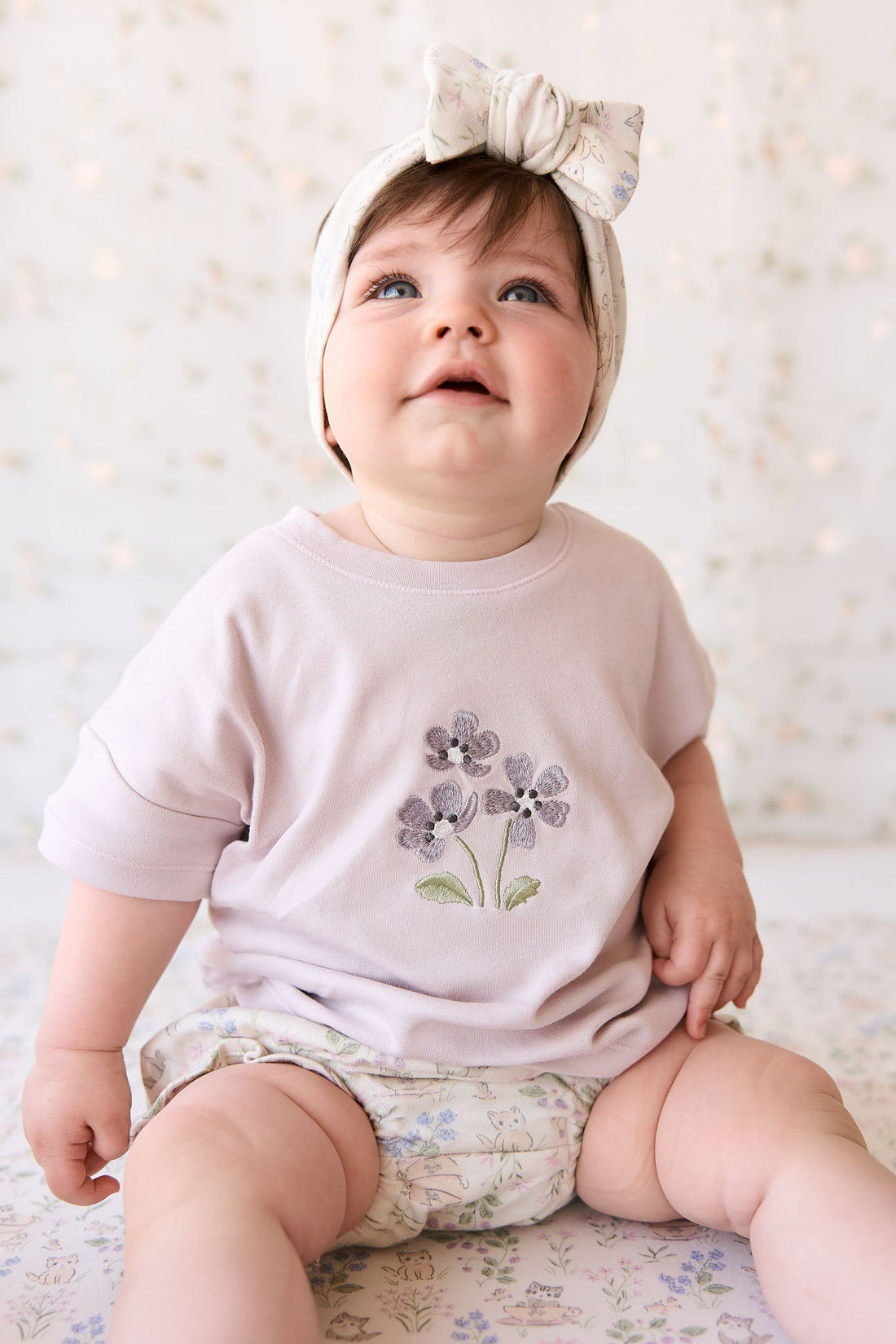 Pima Cotton Mimi Top - Luna Meadow Flowers Childrens Top from Jamie Kay Australia