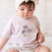 Organic Cotton Headband - Moons Garden Lavender Childrens Headband from Jamie Kay Australia