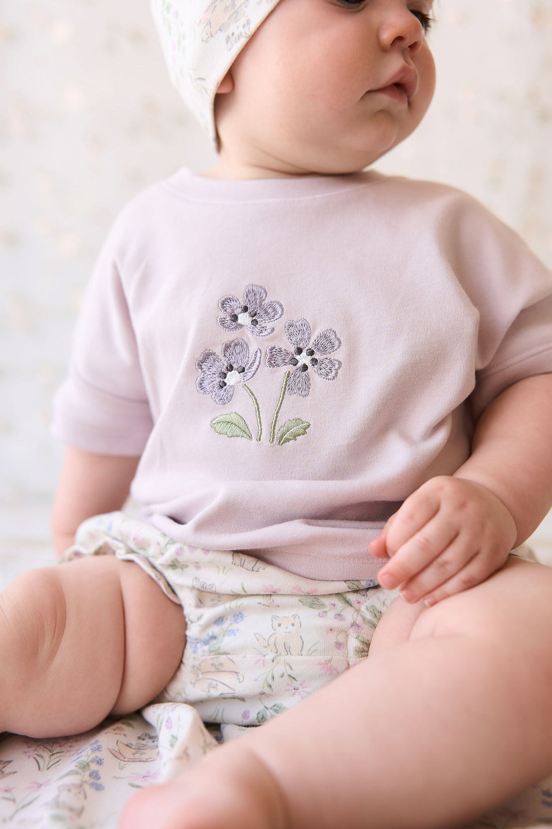 Pima Cotton Mimi Top - Luna Meadow Flowers Childrens Top from Jamie Kay Australia