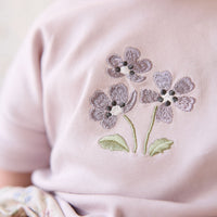 Pima Cotton Mimi Top - Luna Meadow Flowers Childrens Top from Jamie Kay Australia