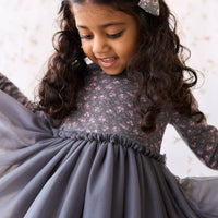 Anna Tulle Dress - Rosalie Floral Lava Childrens Dress from Jamie Kay Australia