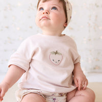 Pima Cotton Mimi Top - Rosewater Strawberry Childrens Top from Jamie Kay Australia