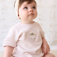 Pima Cotton Mimi Top - Rosewater Strawberry Childrens Top from Jamie Kay Australia