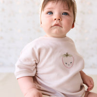 Organic Cotton Frill Bloomer - Sweet William Floral Natural Childrens Bloomer from Jamie Kay Australia